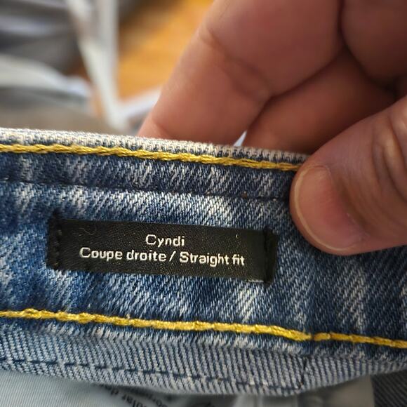 Frank And Oak Jeans Women’s Size 31 Cyndi Straight Fit Light Wash Denim - Picture 9 of 10